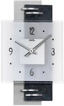 AMS Wanduhr W9245 (Quarzuhr,Glas,Schiefer,Wohnzimmer,Esszimmer,Made in Germany,Flur)