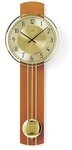 AMS Pendelwanduhr W7115/9 (Quarzuhr,Holzgeh&auml;use,Esszimmer,Wohnzimmer)