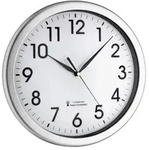 TFA Dostmann Wanduhr TFA Dostmann 60.3519.02 Funk Wanduhr 30.8 cm x 43 mm Silber