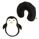 Kikkerland Nackenkissen Zip&Flip Kissen Pinguin - Kuscheltier Nackenh&ouml;rnchen