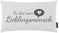 Magma Heimtex Dekokissen Kissen Spruchkissen Zitate Lieblingsmensch 30x50cm...