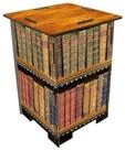 WERKHAUS&reg; Hocker Werkhaus Photohocker SH8183 Antike B&uuml;cher Sitzhocker,...
