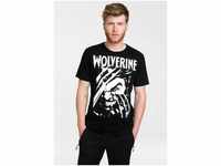 LOGOSHIRT T-Shirt Wolverine mit coolem Frontprint, schwarz