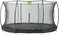 EXIT Gartentrampolin Silhouette Ground, &Oslash; 427 cm, mit Sicherheitsnetz