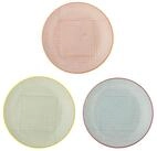 Bloomingville Teller-Set Carla, 3er Set, 25 cm Durchmesser, Speiseteller, Essteller,