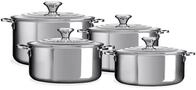 LE CREUSET Topf-Set Topf-Set 4-tlg. edelstahl