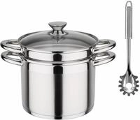 GSW Spaghettitopf Treviso, Edelstahl 18/8 (1-tlg), Induktion, 6 Liter, inkl.