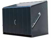 Trimetals Fahrradbox Stowaway, Mülltonnenbox für 2x240 l, Stahl, (BxTxH):