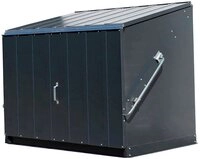 Trimetals Fahrradbox Stowaway, M&uuml;lltonnenbox f&uuml;r 2x240 l, Stahl, (BxTxH):