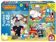 Schmidt Spiele Puzzle Benjamin Bl&uuml;mchen, Im Einsatz (Kinderpuzzle), 49...
