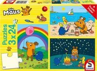 Schmidt Spiele Puzzle Die Maus Gute Freunde, 72 Puzzleteile, 3x24 Teile