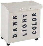 WENKO W&auml;schekorb W&auml;schesammler Waschbeh&auml;lter TRIVO BEIGE - bis 116 Liter,...