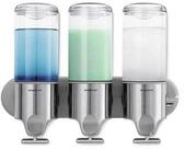 simplehuman Seifenspender Dreifach-Spender mit Wandhalterung 444&nbsp;ml Edelstahl