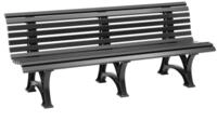 Blome Gartenbank Gartenbank Helgoland 3-Sitzer, Pflegeleichter Kunststoff, Wei&szlig;