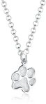 Elli Kette mit Anh&auml;nger Pfote 925 Sterling Silber silberfarben