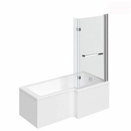 HOME DELUXE Badewanne ELARA, 170 x 85 x 53 Badewanne mit Dusche, inkl.