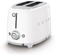 Smeg Toaster TSF01WHEU, 2 kurze Schlitze, f&uuml;r 2 Scheiben, 950 W