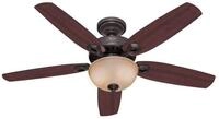 Hunter Deckenventilator Deckenventilator Builder Deluxe Bronze mit Licht, Mit