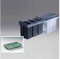 WESCO Einbaum&uuml;lleimer 857411-11 Profiline Bio-Trio Small 30 DT