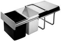 Hailo Einbaum&uuml;lleimer Hailo Abfallsammler 3640001 TR Swing A Raumspar-Tandem 2x 18