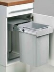 WESCO Einbaum&uuml;lleimer WESCO&reg; Traditionline Single-Boy 485 K/300-1, alugrau