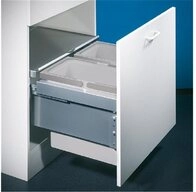 Naber Einbaum&uuml;lleimer Cox&reg; Base 360 S/600-2, hellgrau