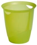 DURABLE Papierkorb Transluzent, 16 Liter, mit Griffl&ouml;chern