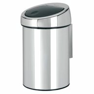 Brabantia M&uuml;lleimer Touch Bin + Wandhalterung Brilliant Steel 3 L