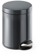DURABLE Papierkorb Treteimer Metall 5L rund anthrazit 341058