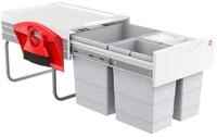 Hailo Einbaum&uuml;lleimer Hailo Abfallsammler 3642231 M&uuml;lleimer Raumspar-Tandem-H 2x 10