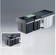 WESCO Einbaum&uuml;lleimer 857721-11 Profiline Bio-Trio-Maxi 40 DT