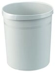 HAN-B&uuml;roger&auml;te Papierkorb Papierkorb Grip mit Griffmulden 18 Liter lichtgrau