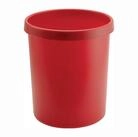 HELIT M&uuml;lleimer Papierkorb 30l H405x&Oslash;350mm m.Griffrand Ku.rot HELIT