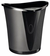 LEITZ Papierkorb LEITZ 5204-00-95 Papierkorb Allura aus Kunststoff 18 Liter schwarz