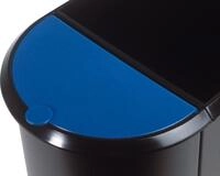 HELIT Papierkorb Deckel f&uuml;r Duo-Papierkorb blau