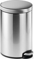 DURABLE M&uuml;lleimer DURABLE Treteimer Edelstahl rund 12l silber metallic