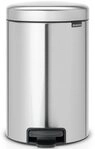Brabantia M&uuml;lleimer NewIcon Treteimer, 12L, sanft schlie&szlig;ender Deckel, mit...