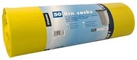 PAPSTAR M&uuml;llbeutel M&uuml;lls&auml;cke, LDPE 120 l 110 cm x 70 cm gelb 40 my 200 Stk