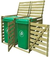 vidaXL M&uuml;lltonnenbox 2 Tonnen M&uuml;lltonnenverkleidung M&uuml;lltonnenbox Impr&auml;gniertes
