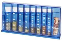 HMF Spardose Spardose 4710-05, abschlie&szlig;barer M&uuml;nzsortierer, 24 x 5 x 12 cm, blau