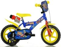 Dino Bikes Kinderfahrrad 12" Feuerwehrmann Sam stabiler Stahl-Rahmen, St&uuml;tzr&auml;der,