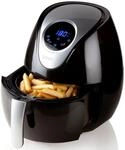 Domo Hei&szlig;luftfritteuse, 1400 W, Kleine digitale 3,5L Fritteuse Pommes ohne &Ouml;l