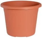 Geli Pflanzk&uuml;bel Cylindro Blumentopf Terracotta &ndash; &Oslash;35cm Kunststoff Pflanztopf