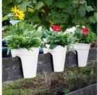 KHW Balkonkasten Flowerclip (Set, 3 St), &Oslash;xH: 27x27,5 cm