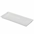 Geli Blumentopfuntersetzer Standard Untersetzer eckig 80 cm wei&szlig; 80 x 15,5 cm