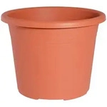 Geli Pflanzk&uuml;bel Cylindro Blumentopf Terracotta &ndash; &Oslash;30cm Kunststoff Pflanztopf