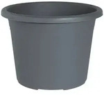 Geli Pflanzk&uuml;bel Cylindro Blumentopf Anthrazit &ndash; &Oslash;35cm Kunststoff Pflanztopf