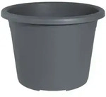 Geli Pflanzk&uuml;bel Cylindro Blumentopf Anthrazit &ndash; &Oslash;40cm Kunststoff Pflanztopf