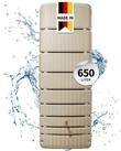 4rain Regentonne SLIM Wandtank 650 Liter sandbeige, 650 l