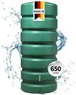 GARANTIA Regentonne CLASSICO Gartentank 650 Liter dunkelgr&uuml;n